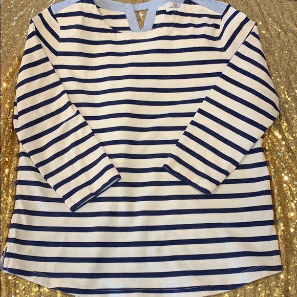 Vineyard Vines Striped Three Quarter Sleeve Shirt - Picture 1 of 5